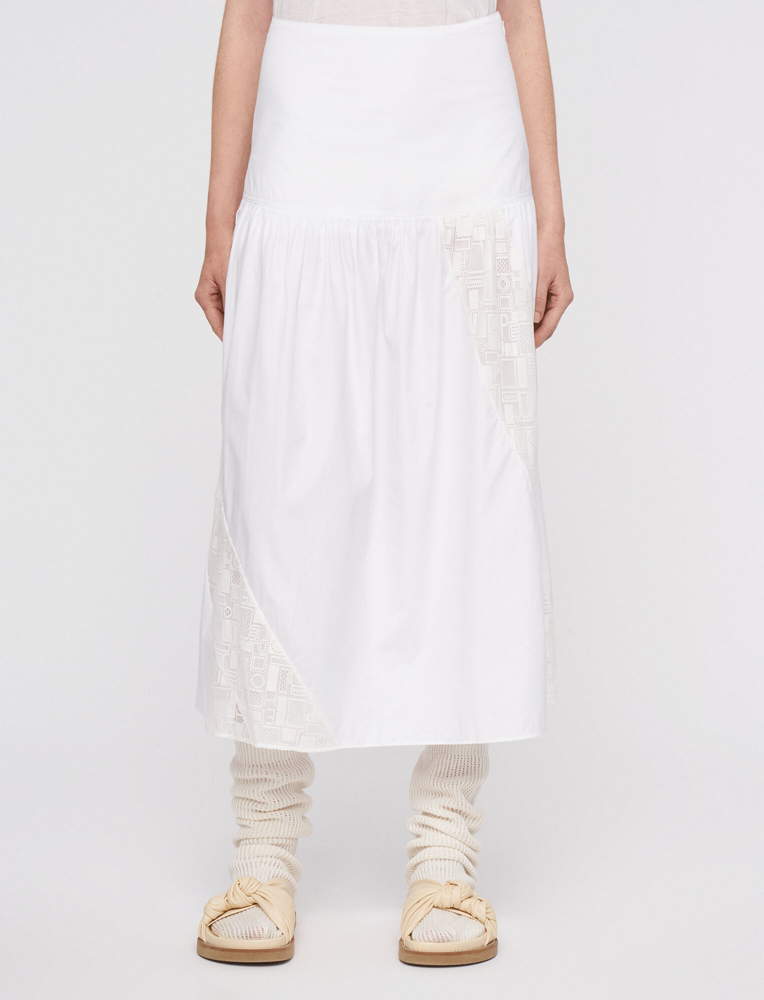 Joseph, Mix Animation Samina Skirt, in White combo